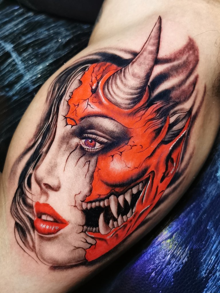 tatuaje-full-color-demonio